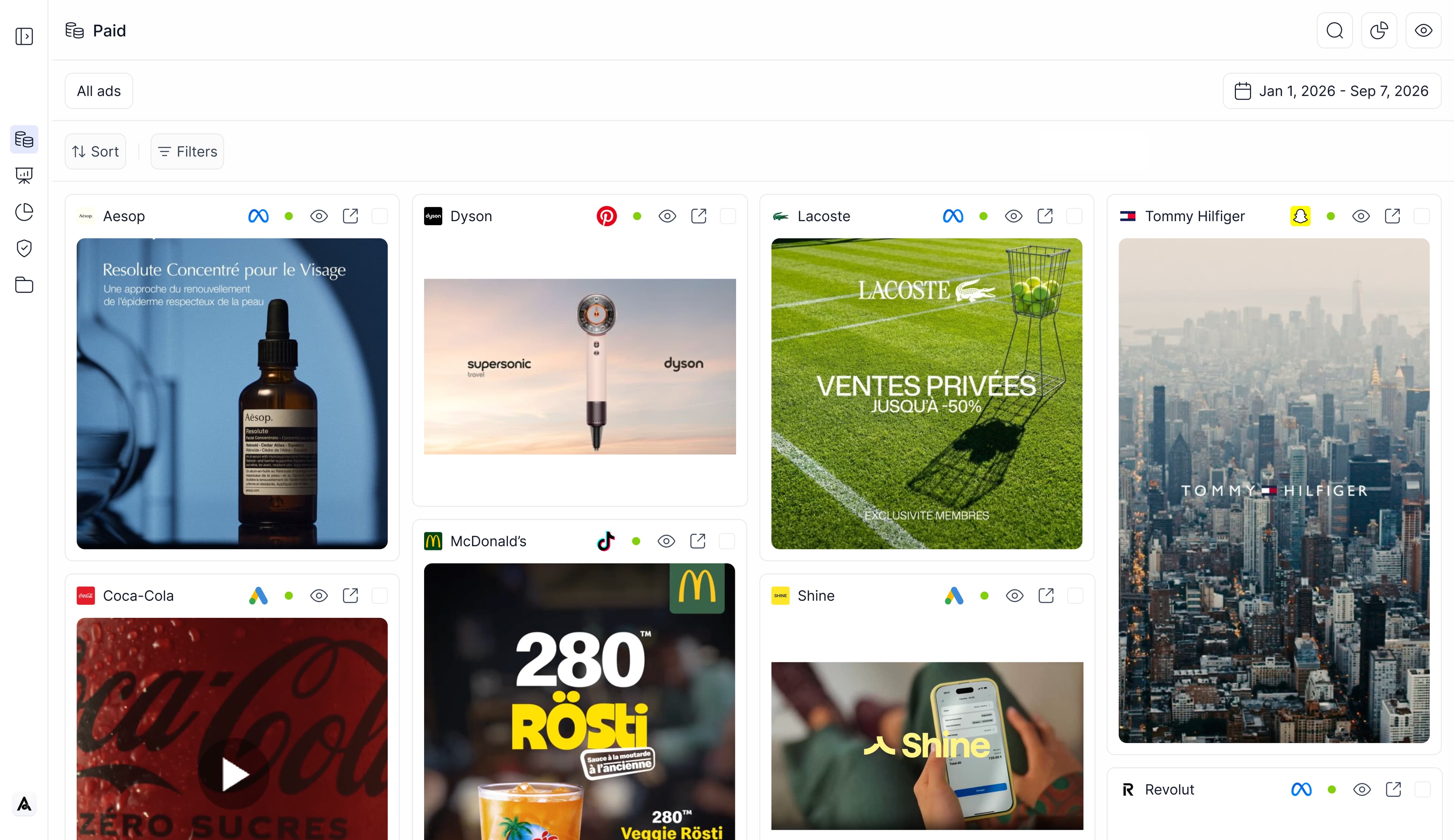 Preview of the AdsWizard Core platform.