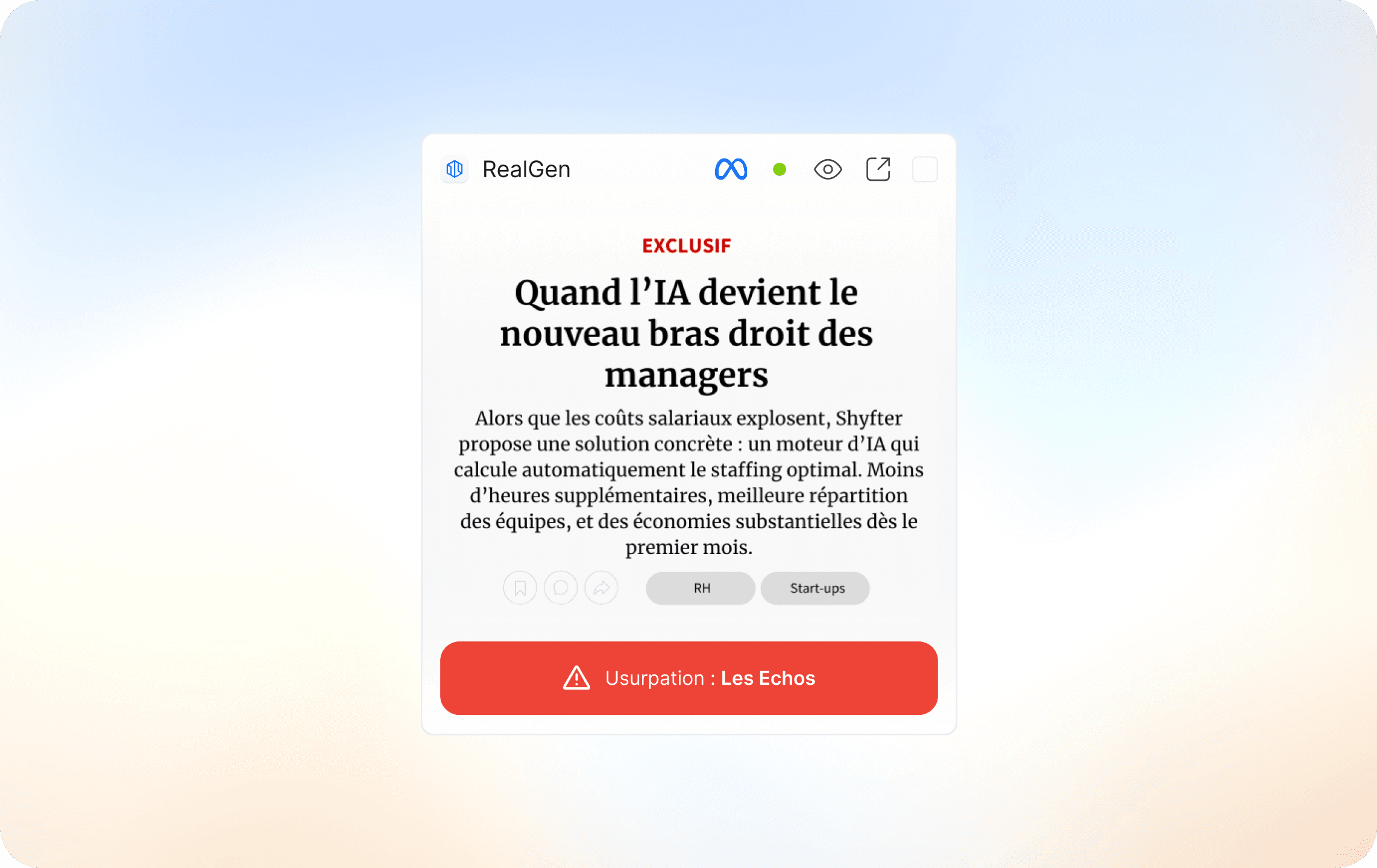 "Ceci n'est pas un article des Echos": anatomy of a media impersonation campaign